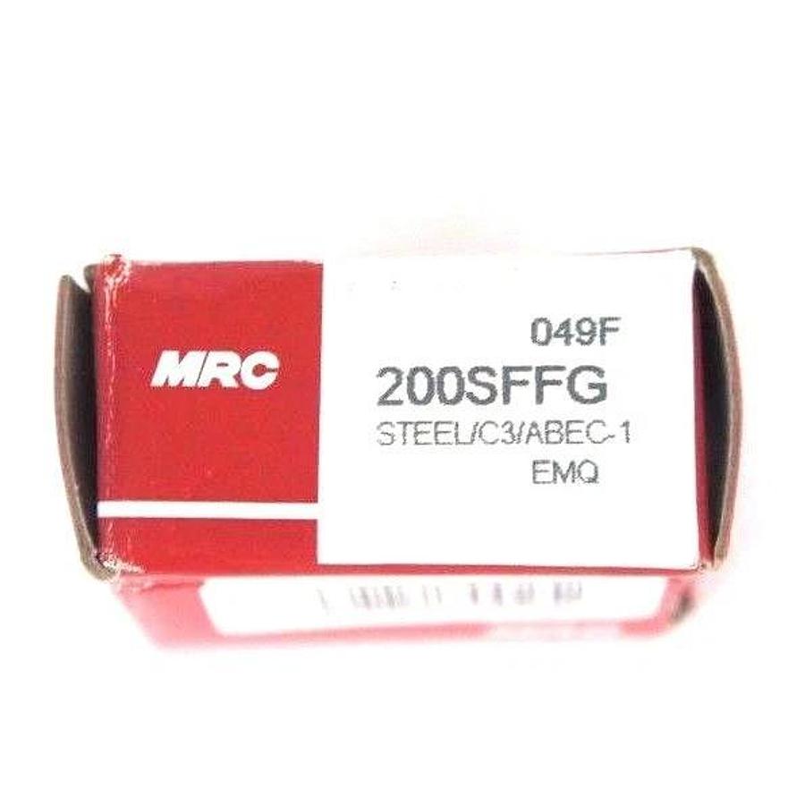 Used LOT OF 2 NIB MRC 200SFFG BALL BEARINGS 10MM X 30MM X 9MM W/ SNAP RING