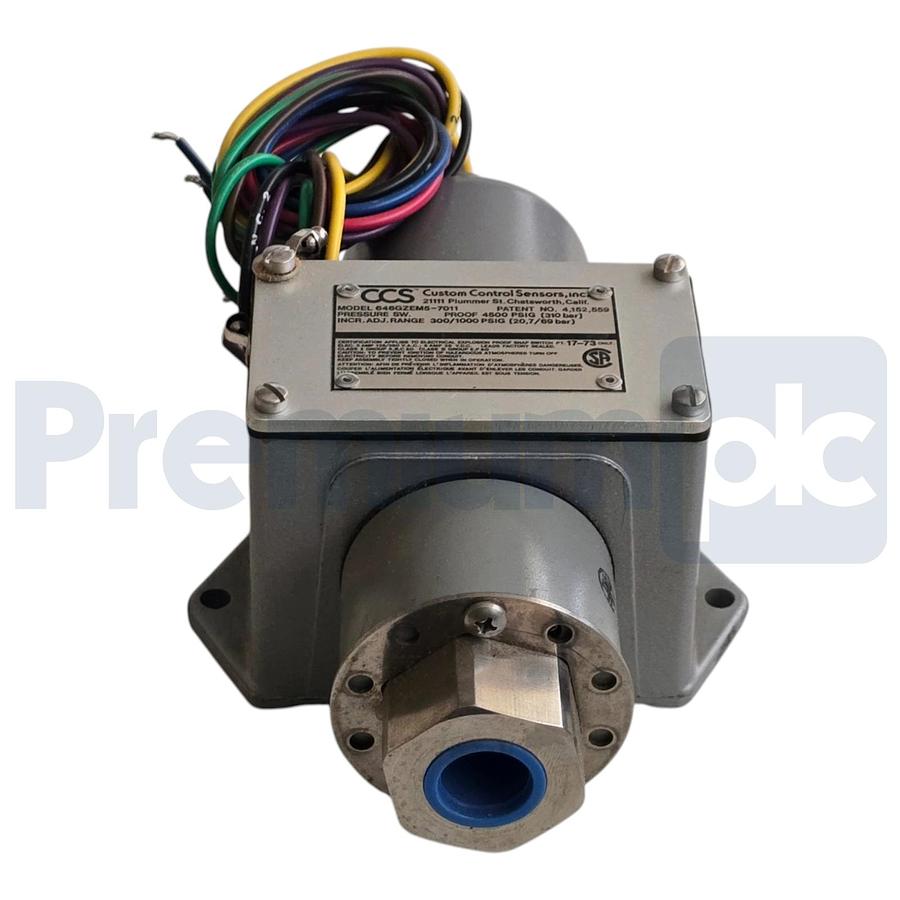 Used CCS Custom Control Sensors 646GZEM5-7011 Dual-Snap Pressure Switch 300-1000 PSIG