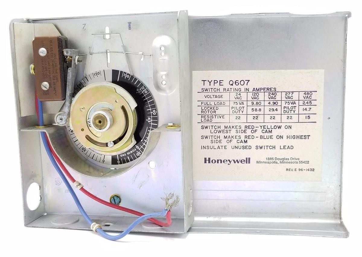 Used HONEYWELL Q607 AUXILARY SWITCH