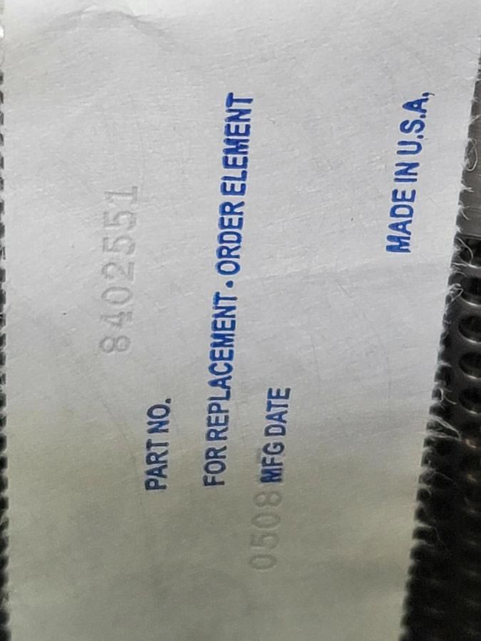 Used NEW SPX FLOW DOLLINGER 49HBN402N65 FILER ELEMENT D177MA SWND2 8402551