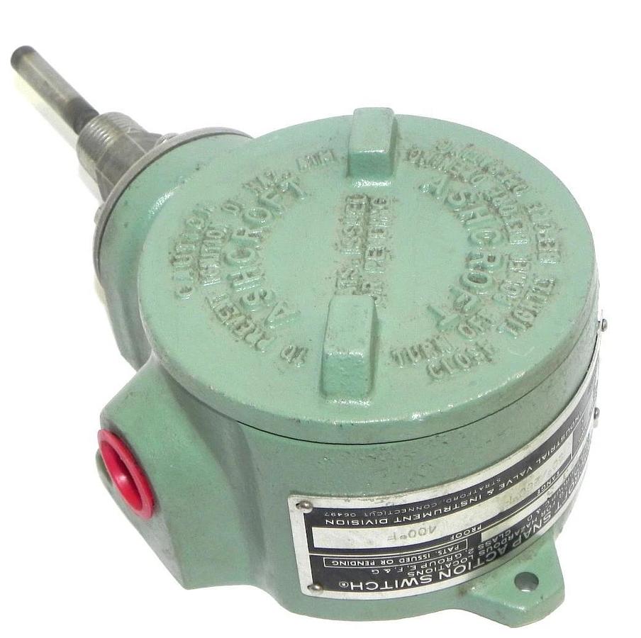 Used ASHCROFT T7 T7.T S SNAP ACTION SWITCH T7T7TS, 15A, RANGE: 150-260 DEG. F