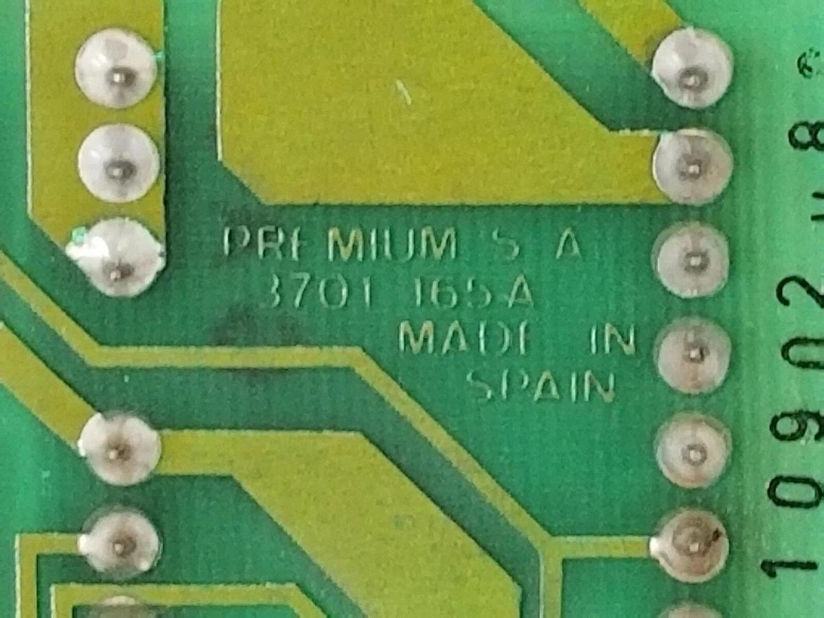 Used PREMIUM S.A. 3701 165A BOARD 10902088