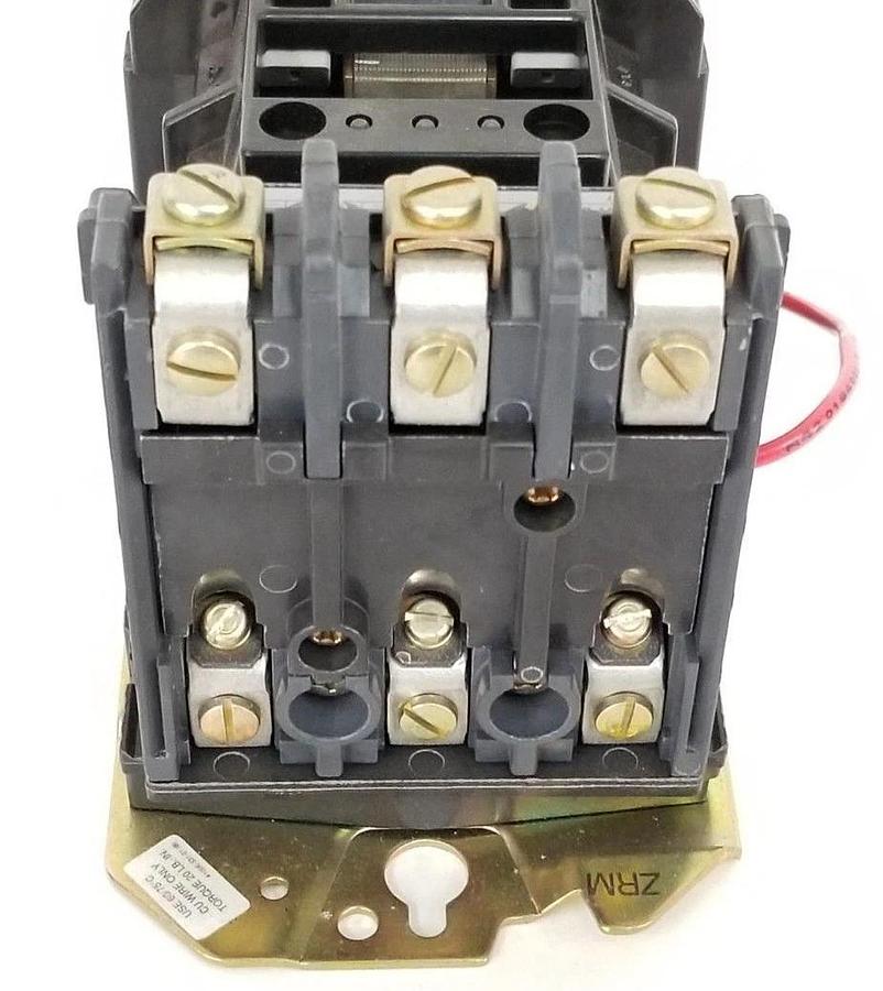 Used ALLEN BRADLEY 509-AOD NON-REVERSING STARTER SER. B W/ 42185-800-01 RELAY 509-A0D