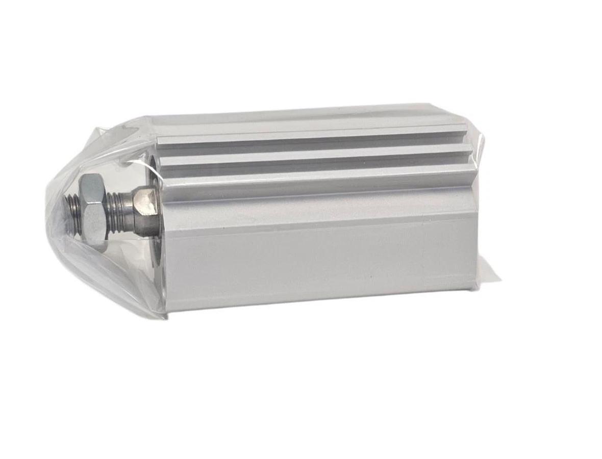 Used NEW SMC CDQ2B25-40DMZ COMPACT CYLINDER - DOUBLE ROD MAX 1.0MPa 25MM BORE SIZE