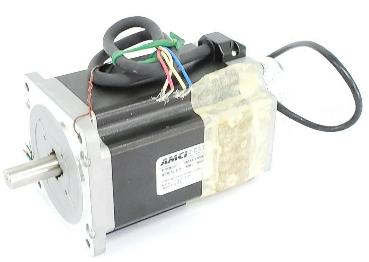 Used ADVANCED MICRO CONTROLS SM34-1100DE STEPPER MOTOR W/ ENC34-1000 (REPAIRED)