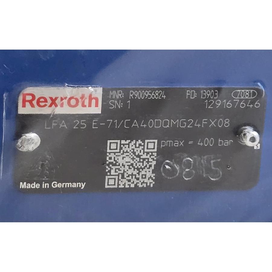 Used BOSCH REXROTH LFA25E-7X/CA40DQMG24FX08 - R900956824 LOGIC COVER NSNP