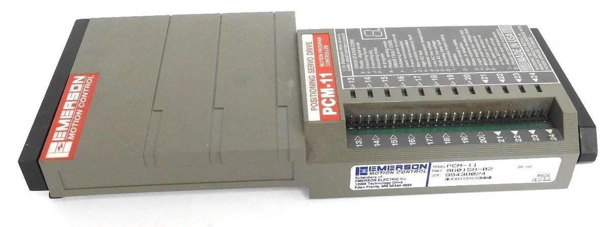 Used EMERSON PCM-11 PROGRAMMABLE CONTROL DRIVE MODULE 960158-02, PCM11, 96015802
