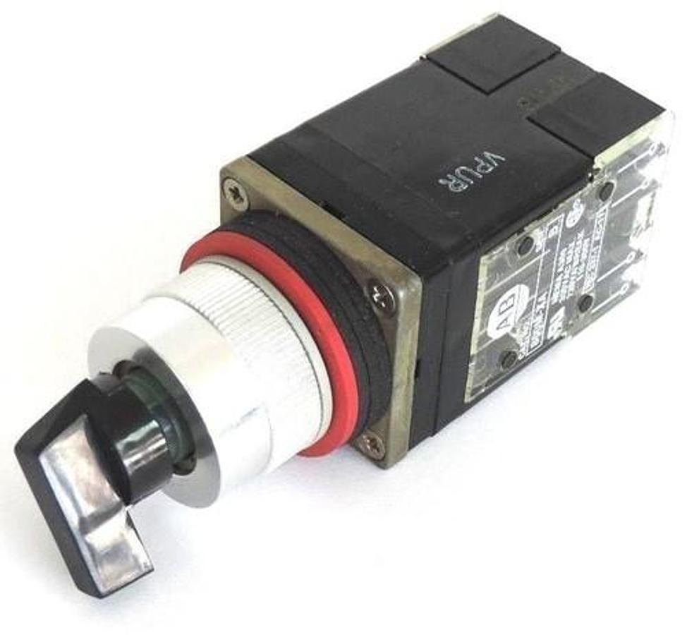Used NEW ALLEN BRADLEY 800MR-HX5B SELECTOR SWITCH OPERATOR 800MRHX5B SER. A