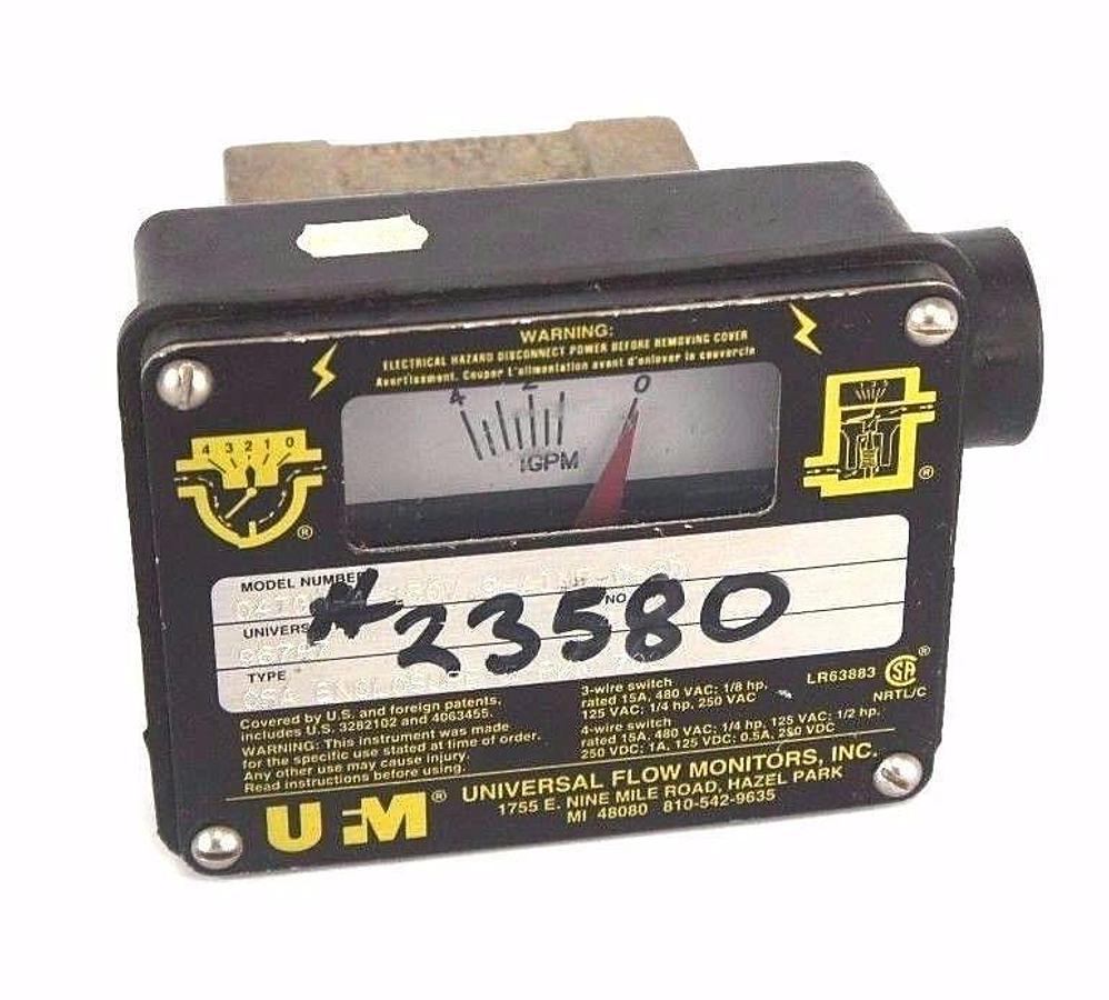 Used UFM 04IGM-4-150V.9-A1NR-C-2D FLOW METER 96787 CSA ENCLOSURE 5 P/N 700