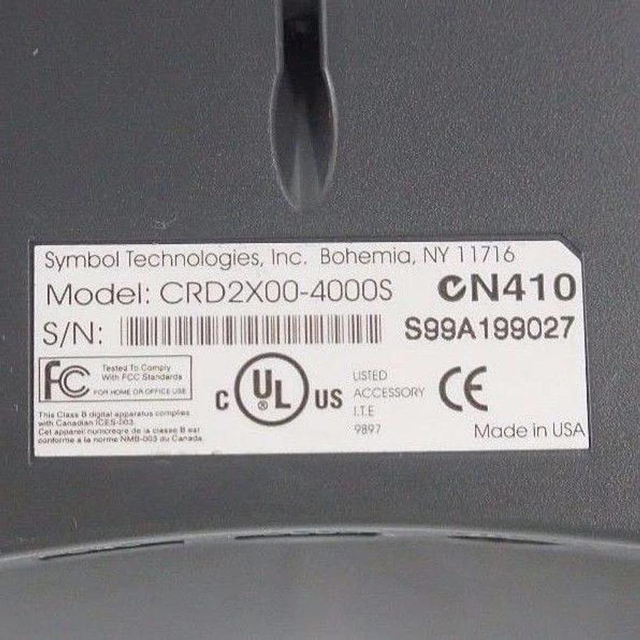 Used SYMBOL TECHNOLOGIES CRD2X00-4000S CHARGER 4-SLOT CRADLE CRD2X004000S
