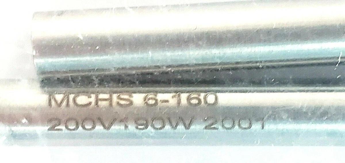 Used LOT OF 2 NEW MISUMI MCHS6-160-V200-W190-F500 CARTRIDGE HEATERS