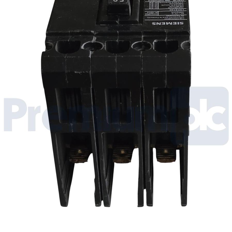 Used Siemens ITE HED43B050 Sentron ED Frame Circuit Breaker 50A 3-Pole 480V 42kA NSNP