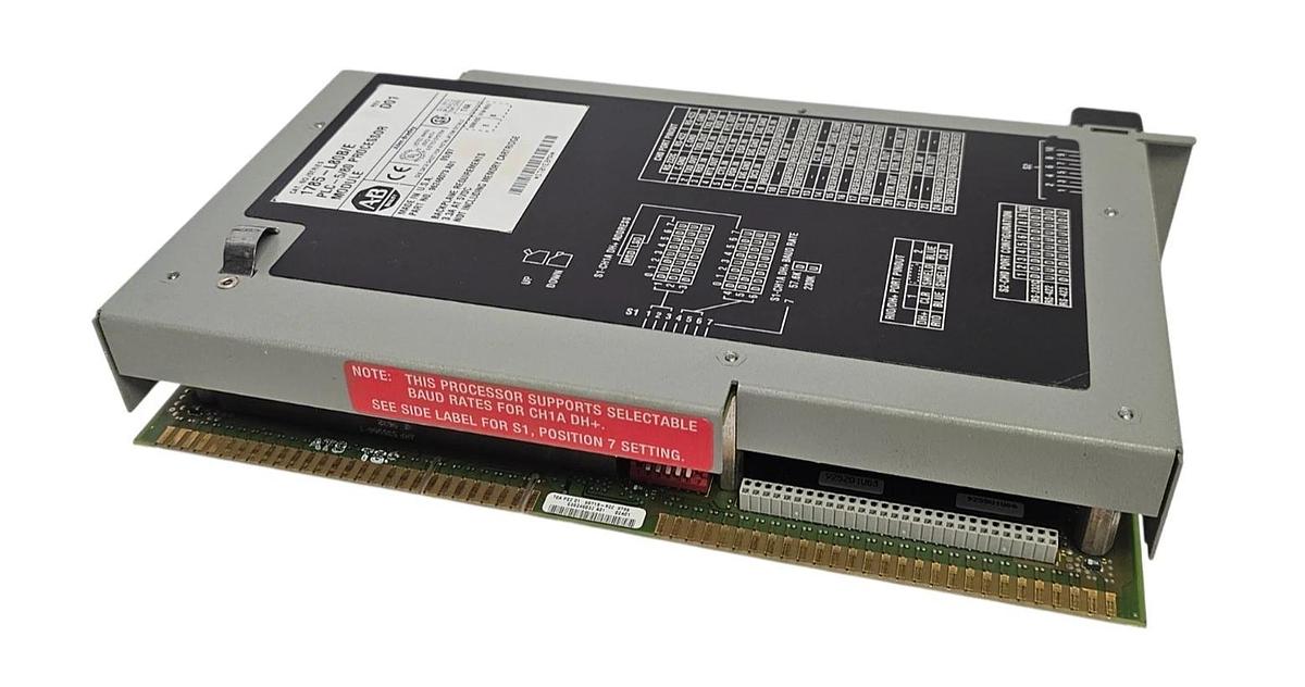 Used ALLEN BRADLEY 1785-L80B /E PLC-5/80 PROCESSOR MODULE REV. D01 F/W REV. B SER. E