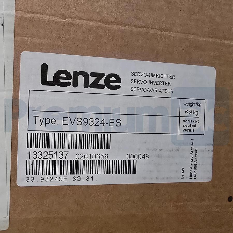 Lenze EVS9324-ES 9300 Servo Inverter Drive 480V 7A 5.8kVA EVS9324ES 13325137 NEW