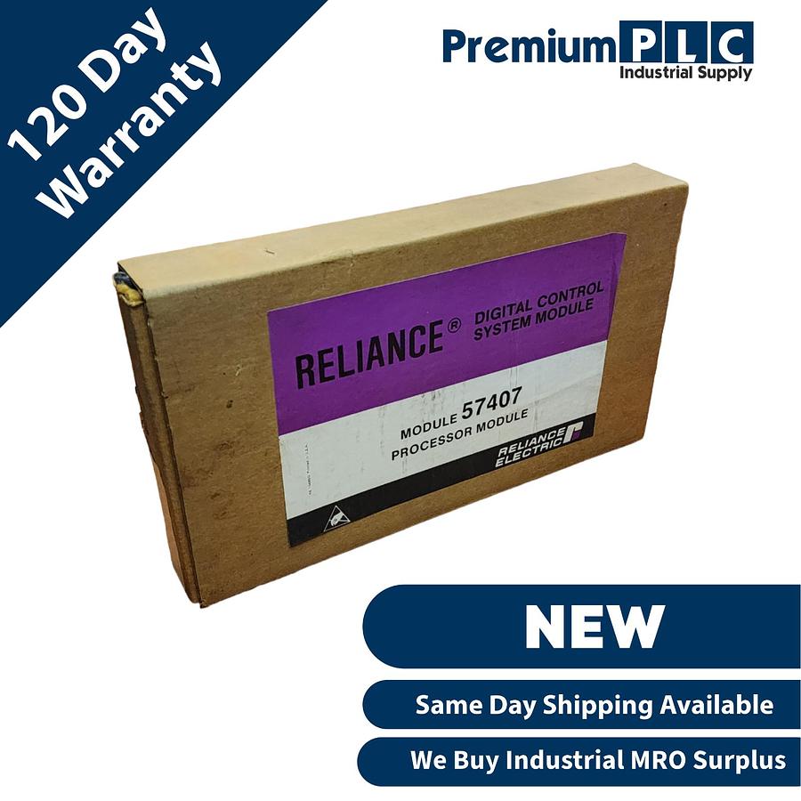 Used NEW RELIANCE ELECTRIC 57407 68000 CPU PROCESSOR MODULE 0-57407-F4 / O-57407-4F