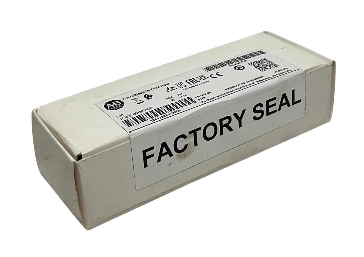 Used ALLEN BRADLEY 1732E-IB16M12R /B ArmorBlock 16-PT INPUT MODULE EtherNet/IP NSFS