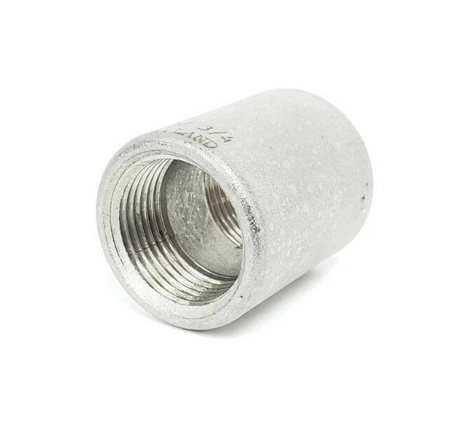 LOT OF 3 NEW GENERIC 304-150#-3/4 COUPLINGS, 304 STAINLESS STEEL, 150#, 3/4"