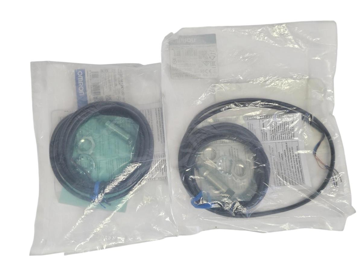 LOT OF 2 NEW OMRON E2B-M12KN08-WP-C1 PROXIMITY SENSORS E2BM12KN08WPC1 2M