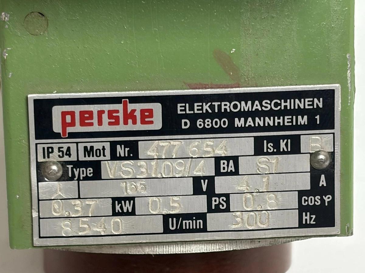 Perske VS31.09/4 Spindle Motor Housing Stator Windings 0.37kW 300Hz