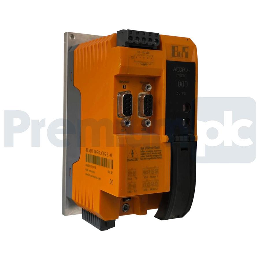 Used B&R 80VD100PD.C000-01 ACOPOSmicro 100D POWERLINK Inverter Module 24-64VDC XLNT