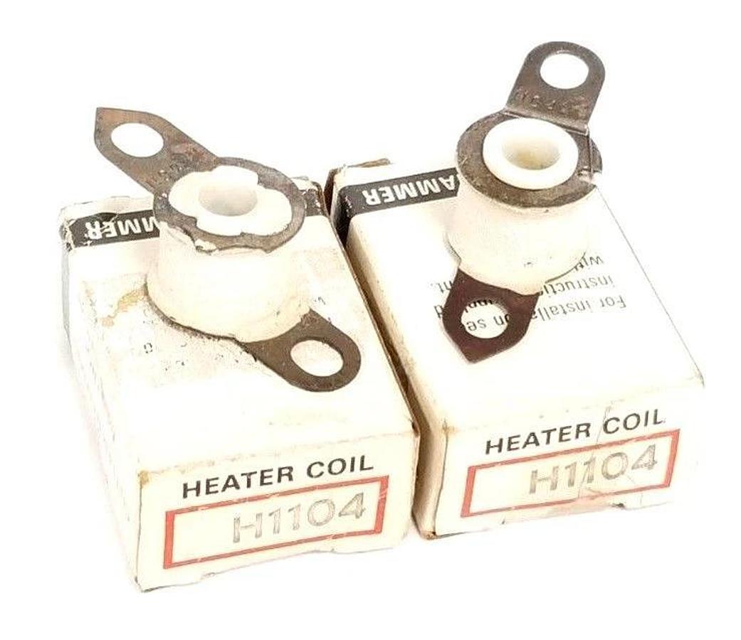 Used LOT OF 2 NIB CUTLER HAMMER H1104 OVERLOAD THERMAL HEATING ELEMENTS .221-.285A