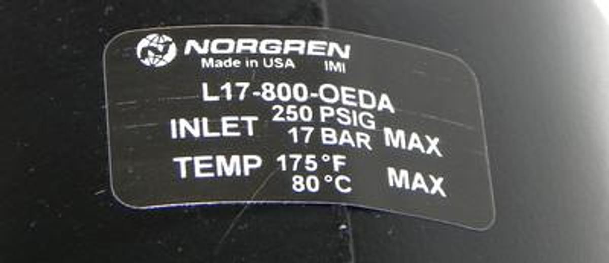 Used NIB NORGREN L17-800-OEDA LUBRICATOR L17800OEDA