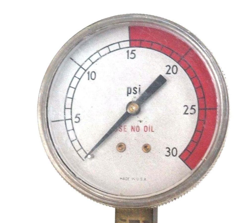 Used VICTOR EQUIPMENT S510A COMPRESSED GAS REGULATOR 304161, 350PSI W/ GAUGE