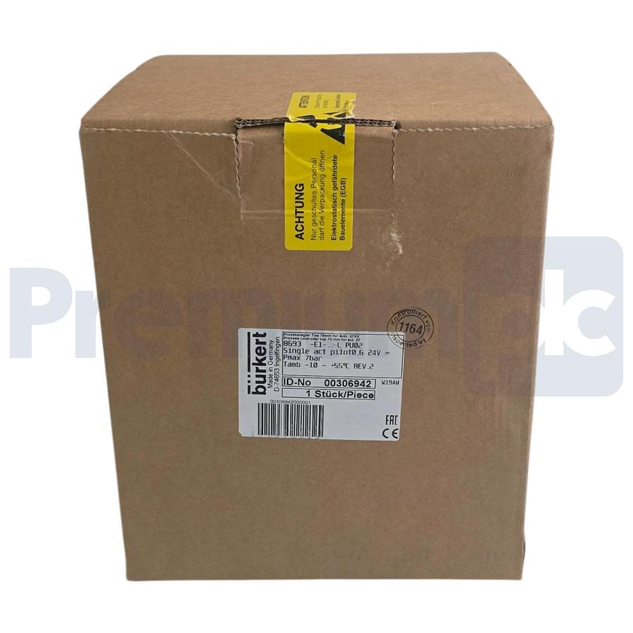 Used Burkert 8693 00306942 Digital Process Controller Top 70mm for Act. 27 306942 NEW