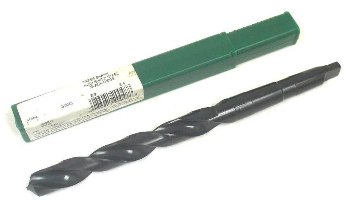 Used NEW PRECISION TWIST 020048 3/4" TAPER SHANK HIGH SPEED STEEL, BLACK OXIDE BIT