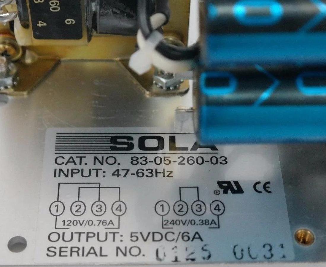 NEW SOLA 83-05-260-03 POWER SUPPLY 47-63HZ, 5VDC/6A, 830526003