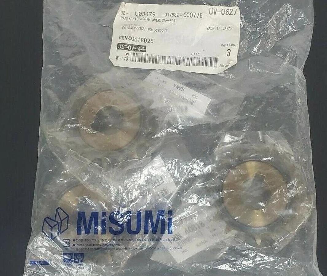 Used LOT OF 3 NEW MISUMI FBN 40B18 D25 FINISHED BORE SPROCKETS FBN40B18D25
