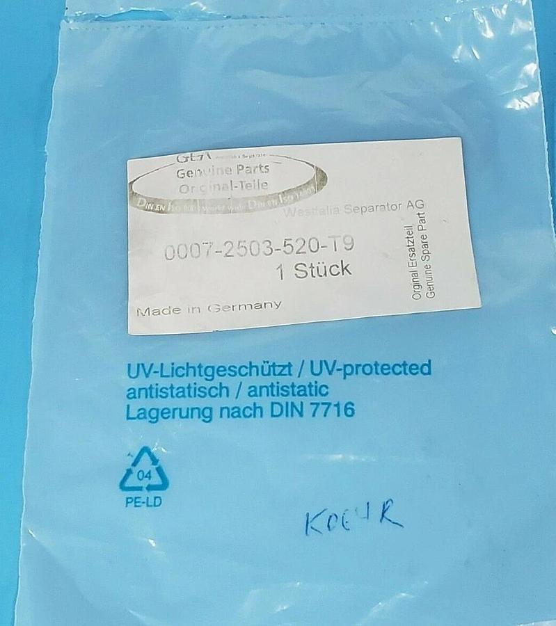 Used NEW GEA 0007-2503-520-T9 O-RING 00072503520T9