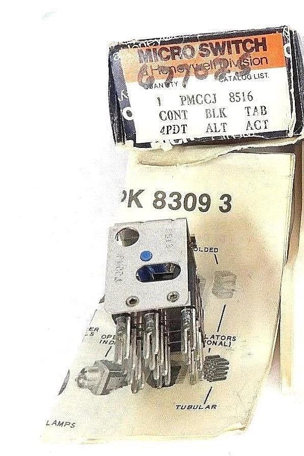 Used NIB HONEYWELL MICRO SWITCH PMCCJ CONTACT BLOCK 4PDT