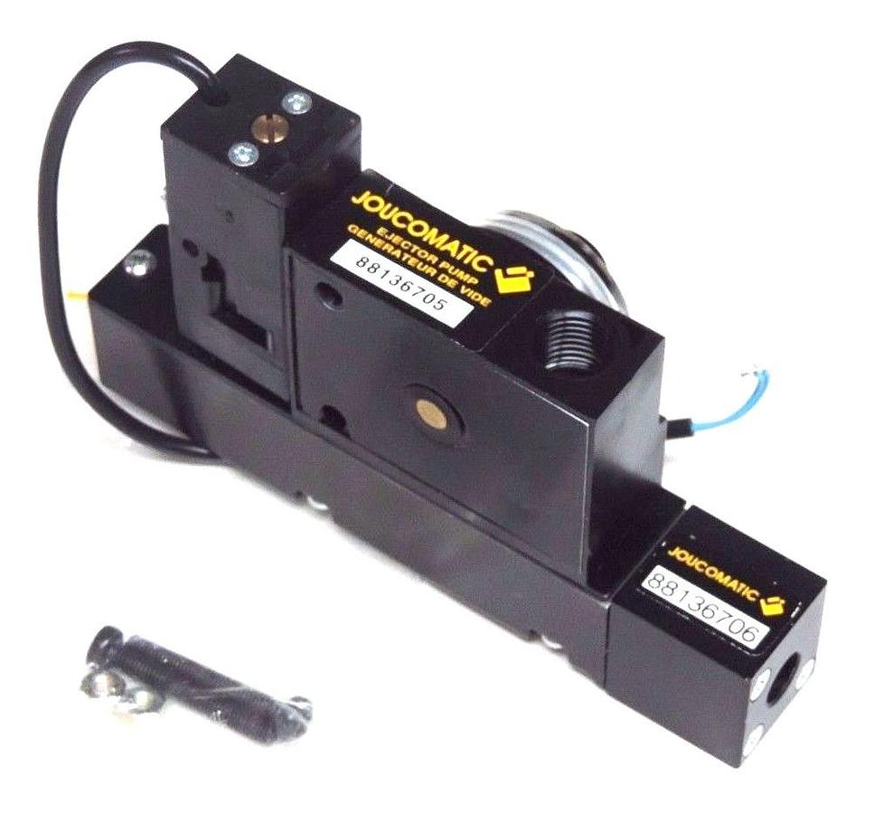 Used NIB ASCO JOUCOMATIC 88136705 EJECTOR PUMP W/ 88136712 VACUUM SWITCH, 88136706