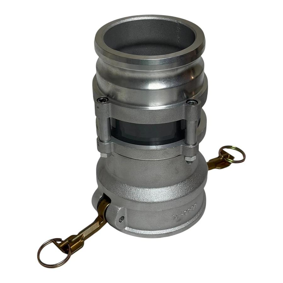 Dixon Bayco 3544CA 4" Cam & Groove In-Line Sight Glass Coupler Adapter Aluminum