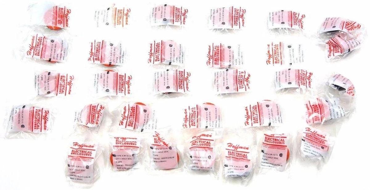 Used HOFFMAN ENCLOSURES A-SPB HOLE SEAL TYPE 4, 3R, 12, 13 783510-215LW - LOT OF 30