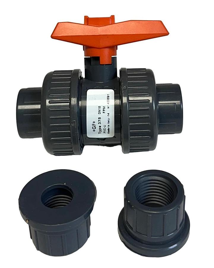 +GF+ GEORG FISCHER 161.375.017 / 161375017 MANUAL BALL VALVE 1/2'' TYPE 375 NSMP