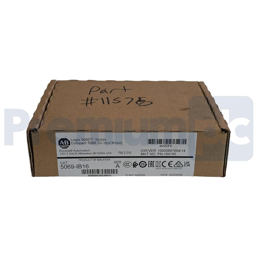 Allen Bradley 5069-IB16 /A CompactLogix 5000 16-Ch 24V DC Sink Input Module NSFS