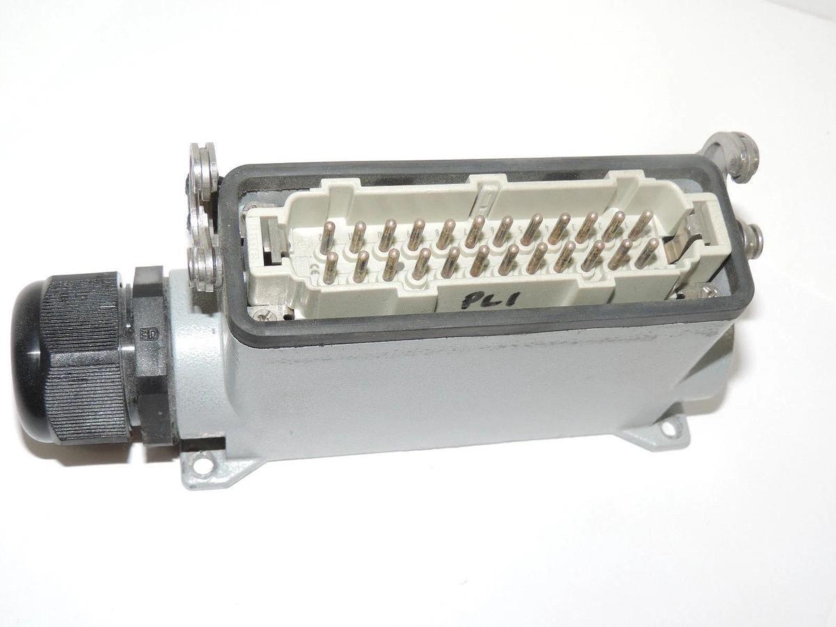 Used ILME 23493 SIDE ENTRY CONNECTOR HOOD WITH ILME 16A-500V MALE CONNECTOR