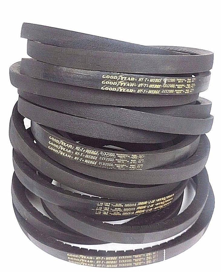 Used (4) NEW GOODYEAR 8VX2000 HY-T WEDGE MATCHMAKER BELTS 1'' WIDE 200'' OC COGGED