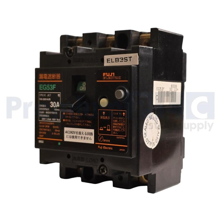 Used USED FUJI ELECTRIC EG53F 30A CIRCUIT BREAKER EG53F-30 (READ)