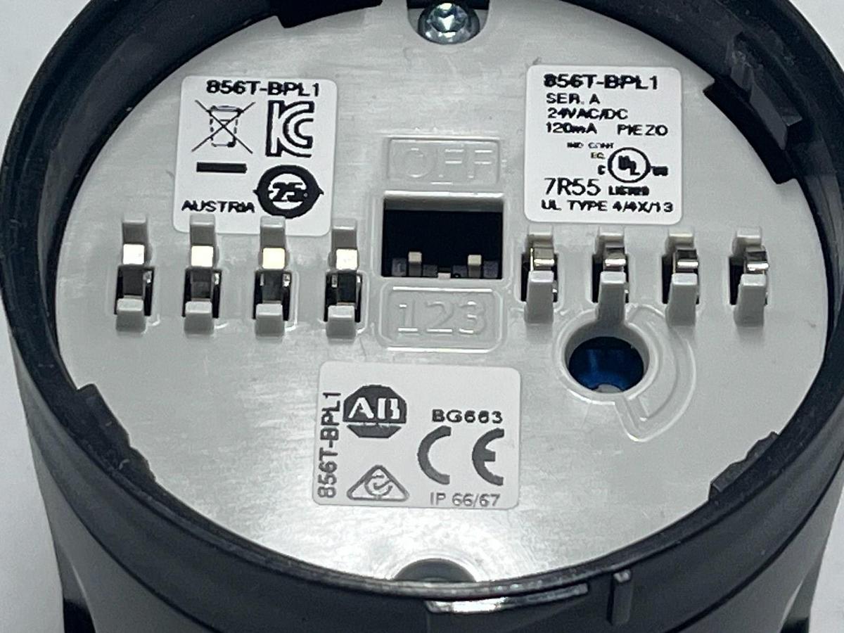 Used ALLEN BRADLEY 856T-BPL1 SER A STACK LIGHT 70MM IN LINE SOUND MODULE 24V AC/DC