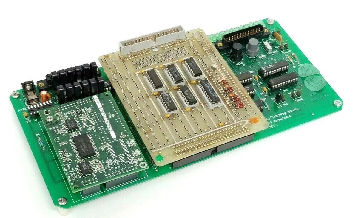 Used CAD / CAM INTEGRATION INC. BTR MOTHERBOARD W/ SLOSYN 125-1028 & Z-WORLD 175-0059