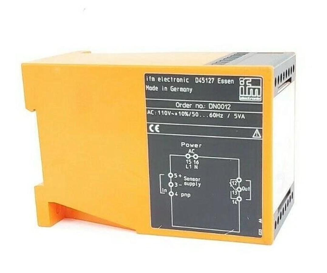 Used EFECTOR IFM ORDER NO. DN0012 AMPLIFIER MODULE N 600, TYP NO 33-I, 110V AC