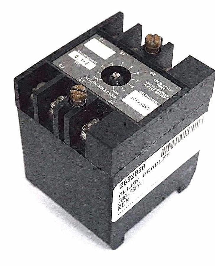 ALLEN BRADLEY 700-PSPA1 SOLID STATE TIMER 700PSPA1 SER. A RANGE: 0.1-2 SEC.