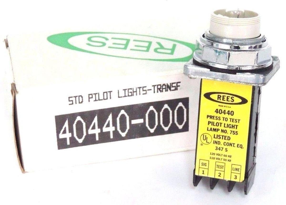 Used NIB REES 40440-000 STD PILOT LIGHT LAMP NO 755 40440000
