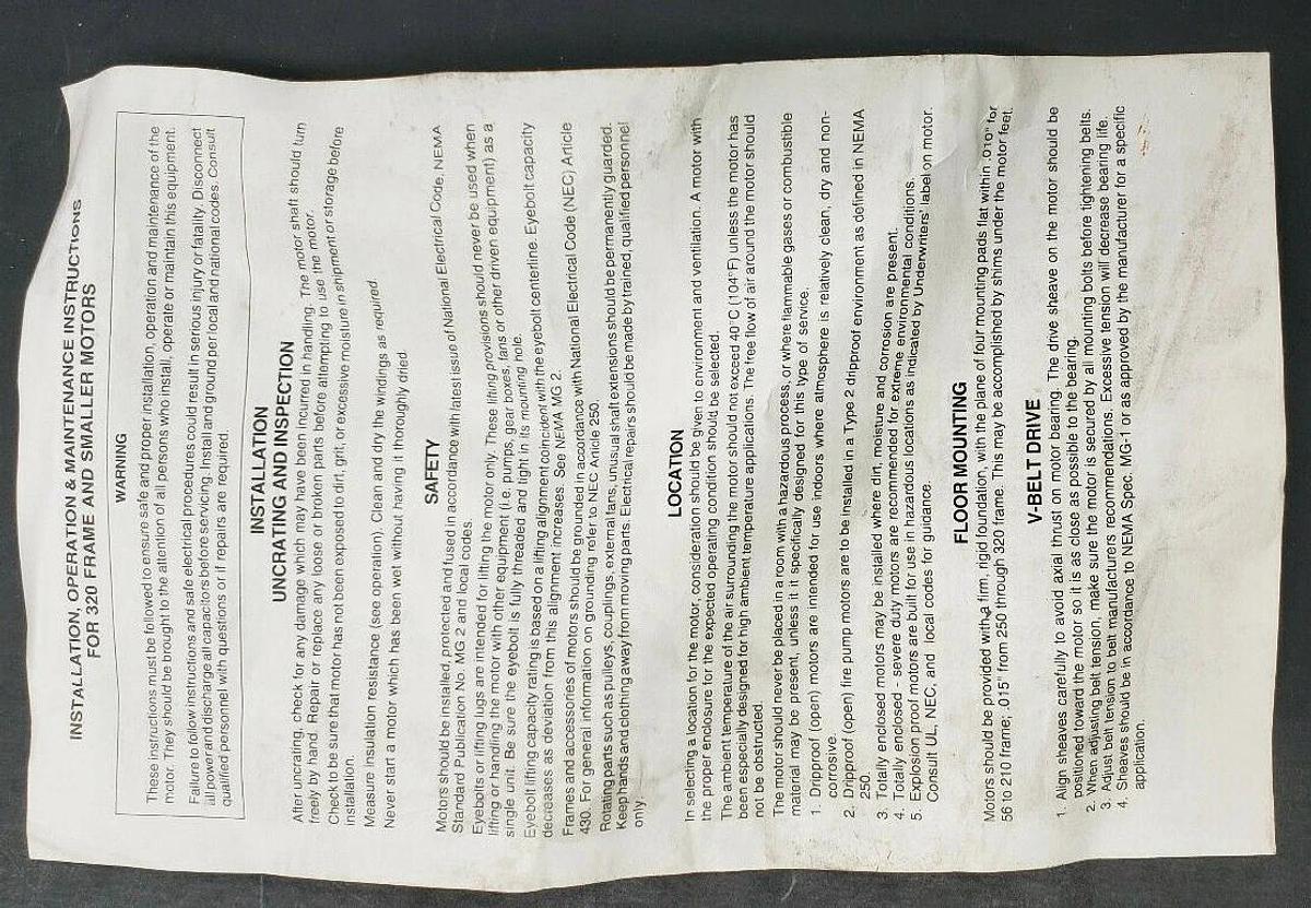 NEW MARCH MARATHON ELECTRIC 0155-0185-1000 CFR PUMP MOTOR 7QM182TCFR5501-AA-P