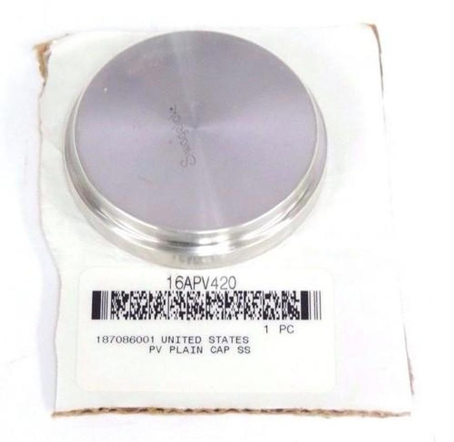 Used LOT OF 3 NEW SWAGELOK 16APV420 PV PLAIN CAPS SS 187086001