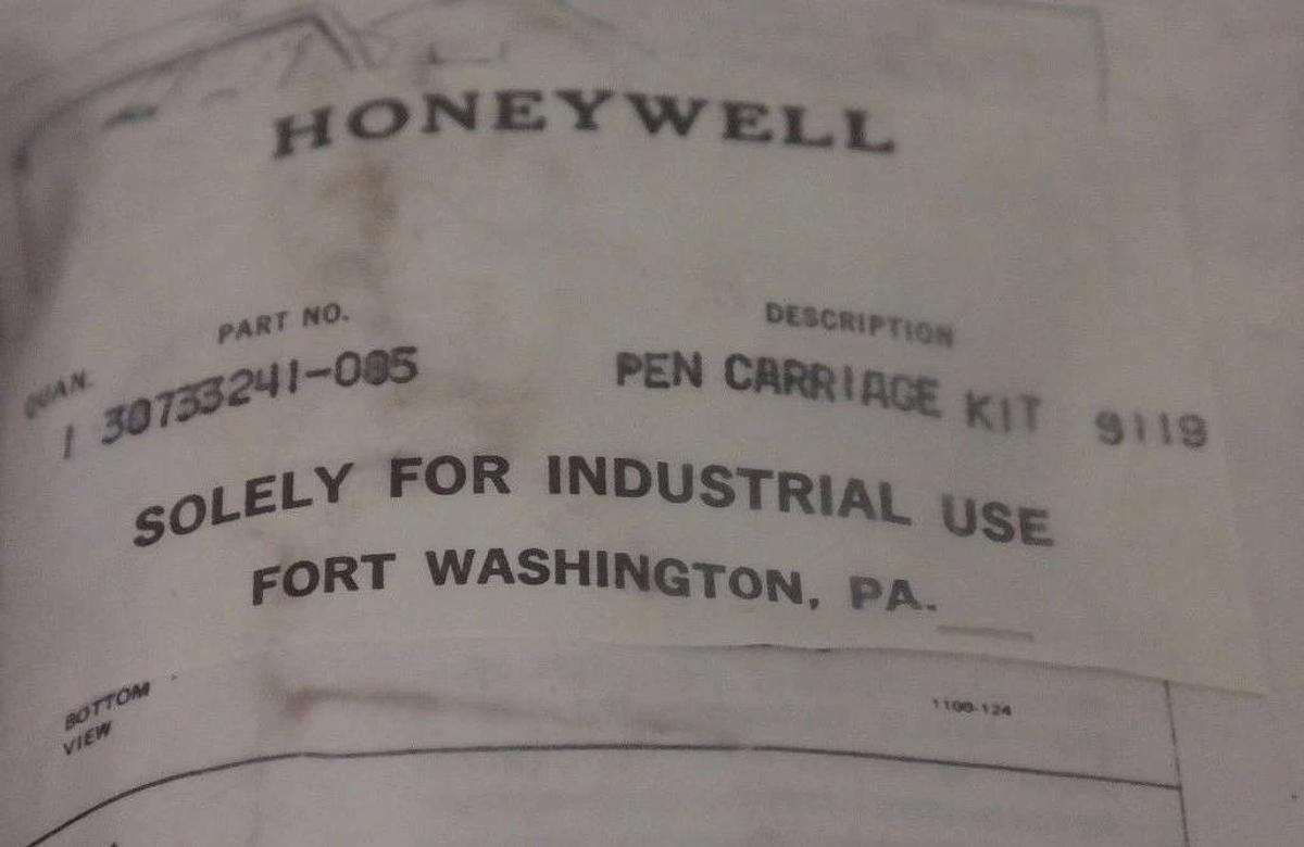 Used NEW HONEYWELL 30733241-005 PEN CARRIAGE KIT 9119, 30733241005