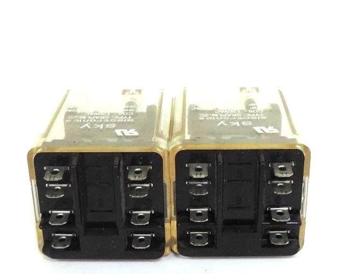 Used LOT OF 2 SKY ELECTRONICS SKAPLM-2C RELAYS SKAPLM2C, 120VAC